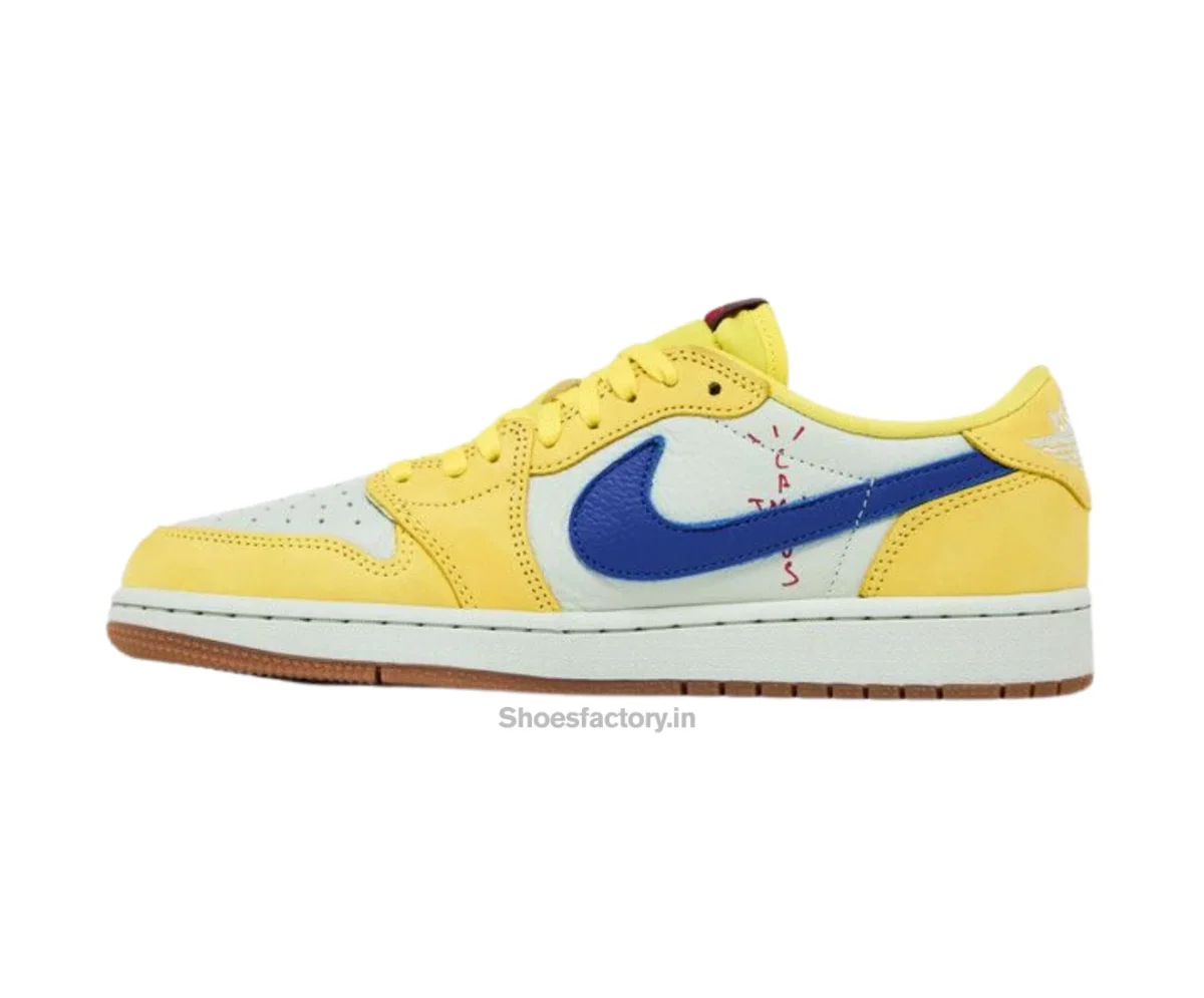 Nike Air Jordan 1 Retro Low Og Sp Travis Scott Canary - Nike First Copy Shoes