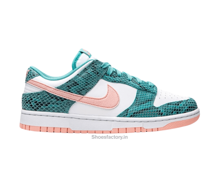 Nike Dunk Low Washed Teal Snake Skin - Nike First Copy Shoes