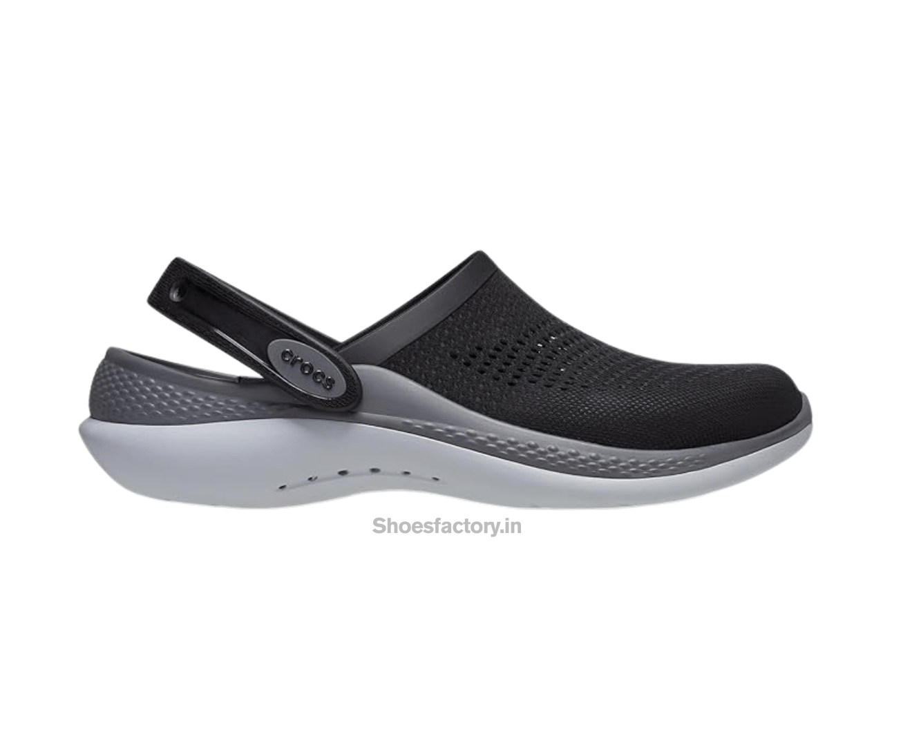 Crocs Literide 360 Full Black Grey - First Copy Crocs