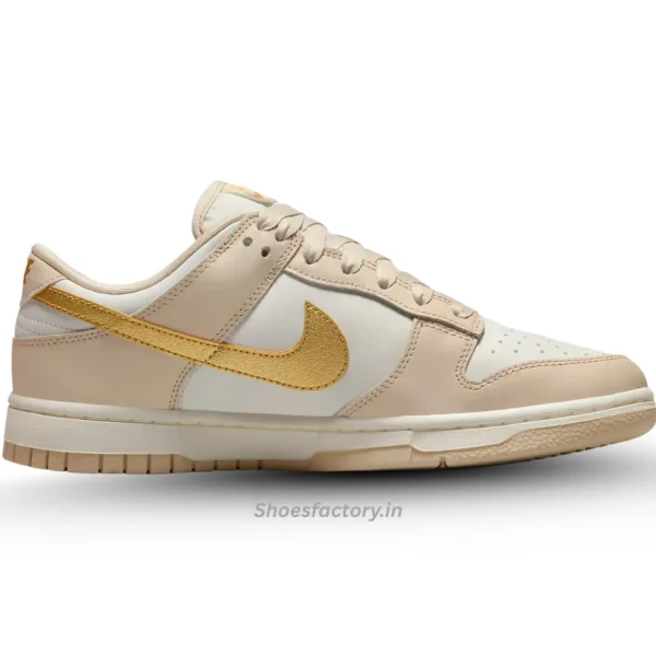 Nike Dunk Low Phantom Metallic Gold - Nike First Copy Shoes