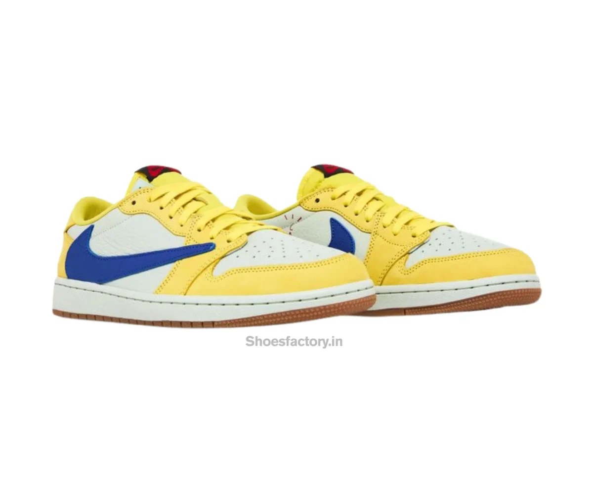 Nike Air Jordan 1 Retro Low Og Sp Travis Scott Canary - Nike First Copy Shoes