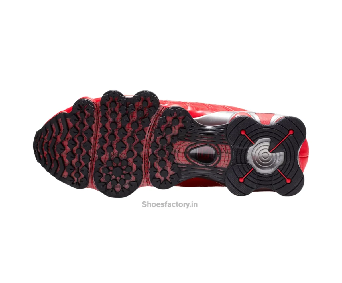 Nike Shox TL Speed Red and Metallic Silver - Nike First Copy Shoes