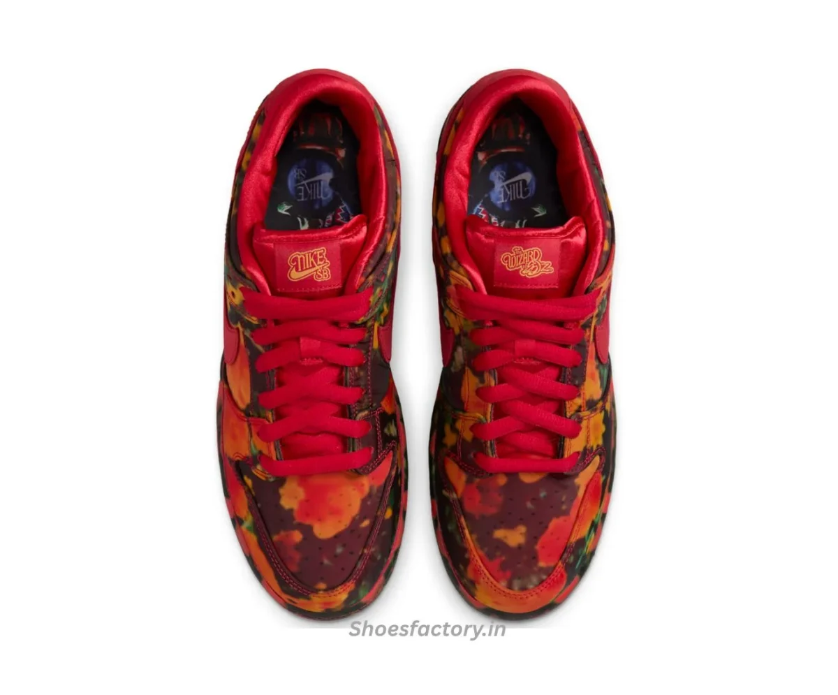 Nike SB Dunk Low the Wizard of OZ Poppy Field - Nike First Copy Shoes