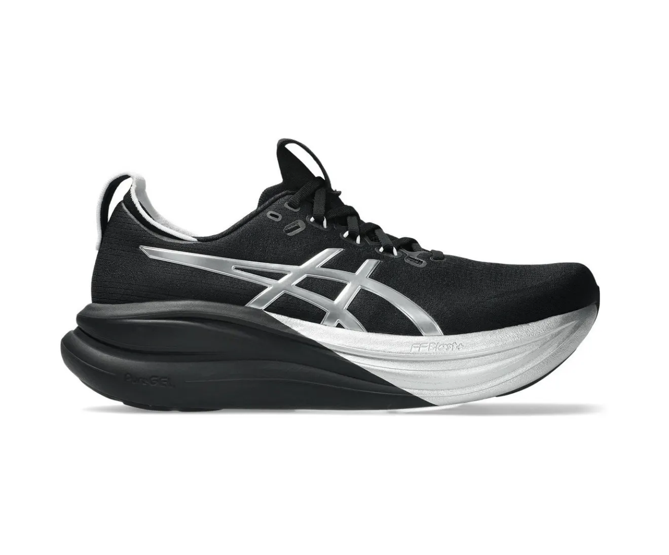 Asics Gel Nimbus 28 Platinum Black - Asics first copy shoes