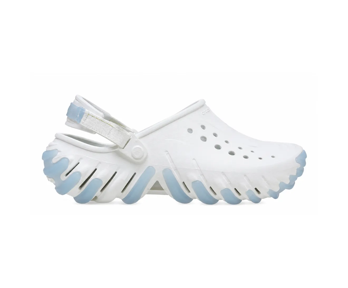 Crocs Echo Gum Ro White Upper Light Blue - First Copy Crocs