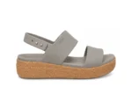 Crocs Sandal Heel Grey & Cork - First Copy Crocs For Women